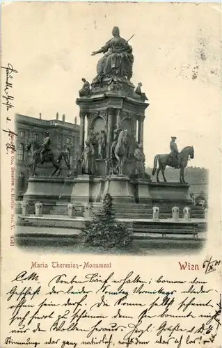 Wien - Maria Theresien Monument - Prägekarte -86280