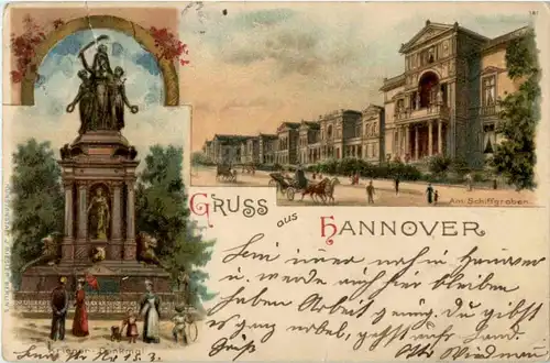 Gruss aus Hannover - Litho -85210