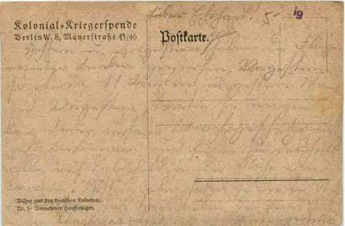 Kolonial Kriegerspende - Haussaneger -211580