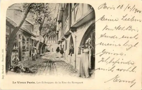 Paris - Les Echoppes de la Rue du Rempart -86756