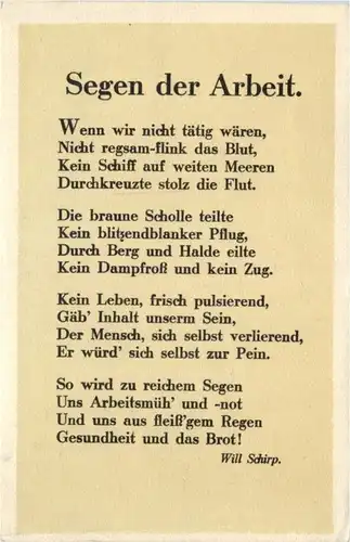 Segen der Arbait - Will Schirp -214592
