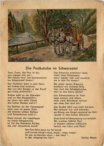 Liederkarte - Die Postkutsche -214792