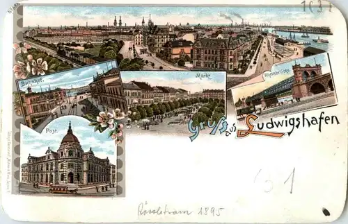 Gruss aus Ludwigshafen - Litho -85914