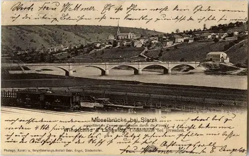 Moselbrücke bei Sierek - Eisenbahn -85942
