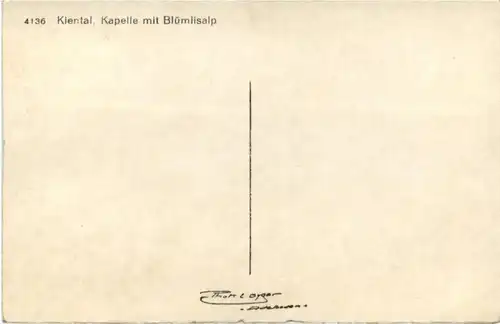 Kiental - Kapelle mit Blümlisalp -212198