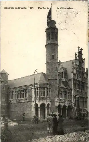 Exposition de Bruxelles 1910 - Pavillon de la Ville de Gand -86002