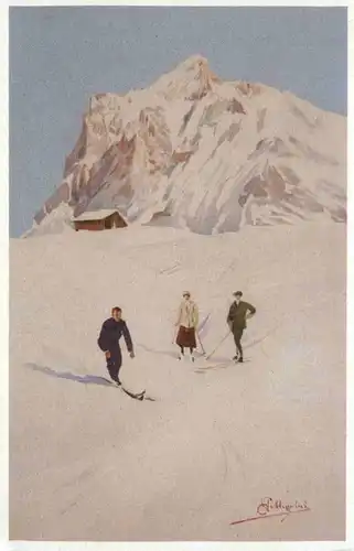 Ski - Künstlerkarte Magrini - Repro -214684