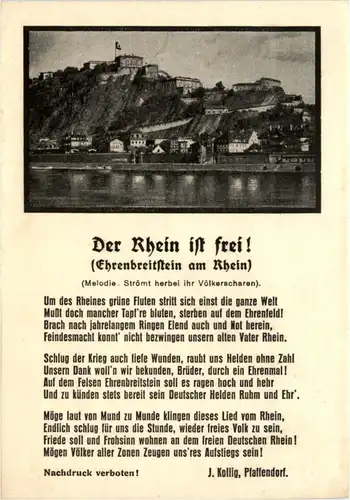 Ehrenbreitstein - Der Rhein ist frei -214794