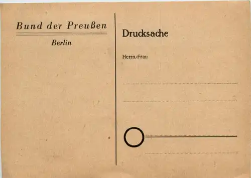 Liederkarte - Preussenlied -214814