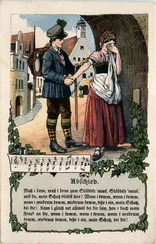 Liederkarte - Abschied -214834