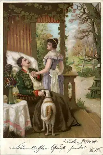 Paar mit Hund -211886