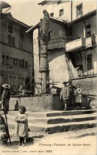 Fribourg - Fonataine de Sainte Anne -177694