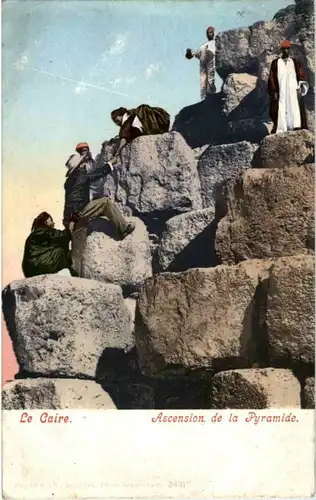 Le Caire - Ascension de la Pyramide -86428