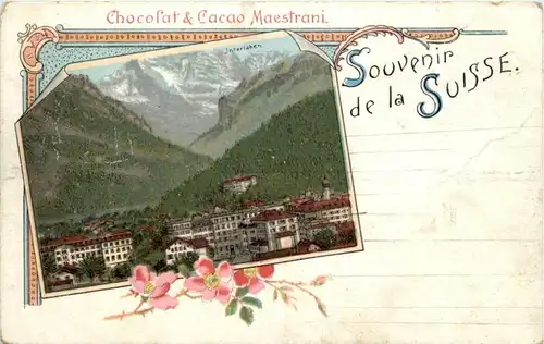 Interlaken - Chocolat Cacao Maestrani - Werbekarte -216274