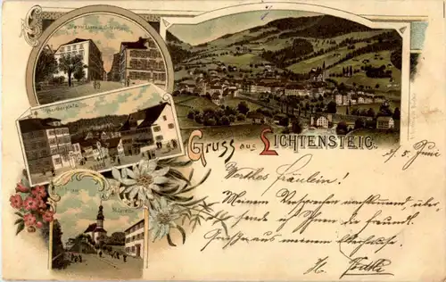 Gruss aus Lichtensteig - Litho -179784