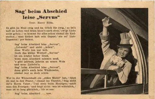 Liederkarte - Sag beim Abschied -214914