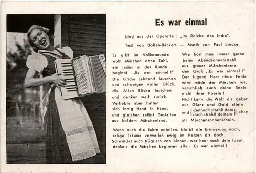 Liederkarte - Es war einmal -214784