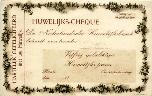 Huweliks cheque -215068