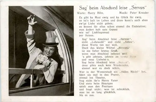 Liederkarte - Sag beim Abschied -214864