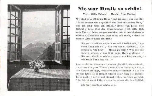 Liederkarte - Nie war Musik so schön -214912