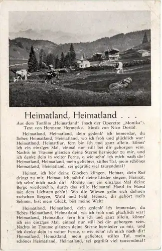 Liederkarte - Heimatland -214790
