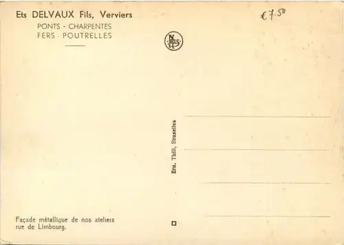 Verviers - Ets Delvaux Fils -215528