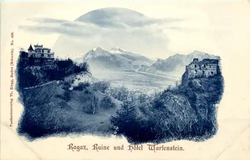 Ragaz - Ruine und Hotel Wartenstein -216392
