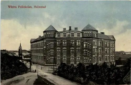 Halmstad - Wästra Folkskolan -217290