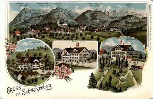 Gruss aus Schwarzenberg - Litho -185953