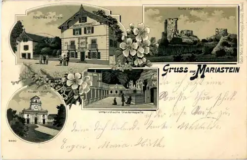 Gruss aus Mariastein - Litho -186021