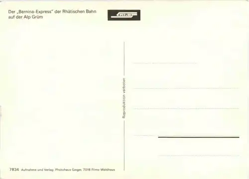 Alp Grüm - Eisenbahn -214510