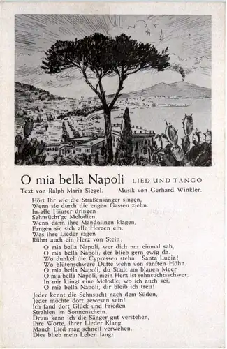 Liederkarte - O mia bella Napoli -214800