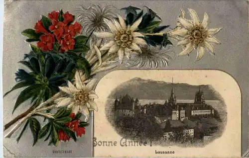Lausanne - Prägekarte - -186339