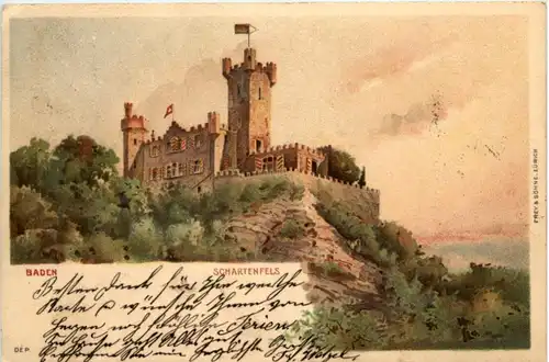 Baden - Schartenfels - Litho -216404