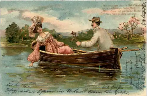 Paar im Boot -213392