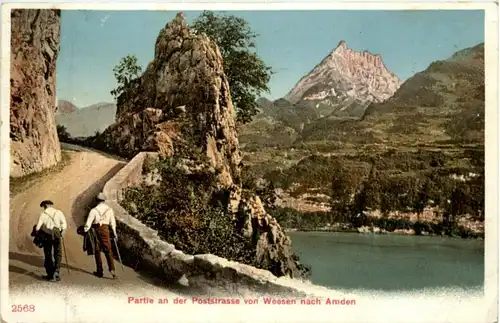 Poststrasse von Weesen nach Amden -216728