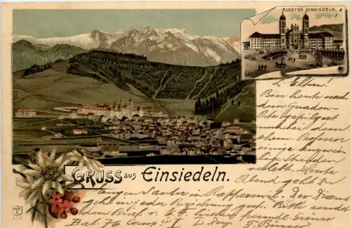 Gruss aus Einsiedeln - Litho -216750