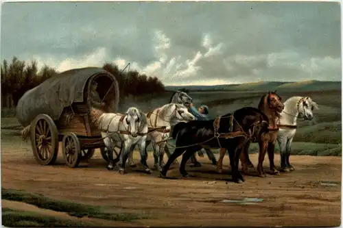 A Waggon and Team of Horses -215478