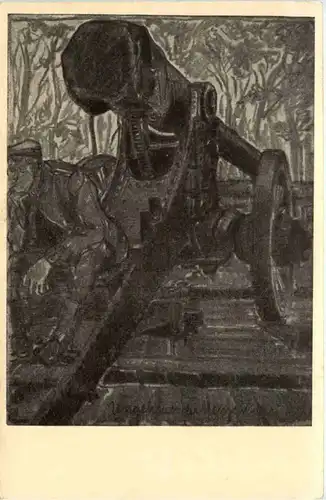 Erobertes Geschütz in Feuerstellung -213254