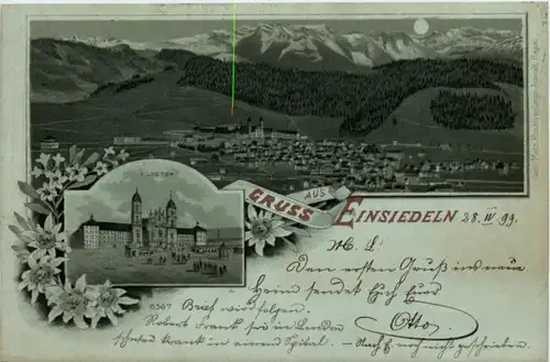 Gruss aus Einsiedeln - Litho -216752