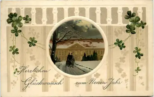 Neujahr - Prägekarte -213508