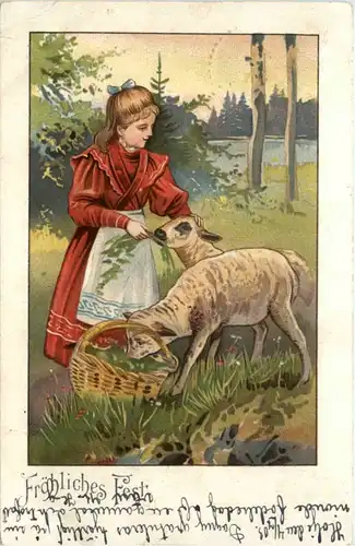 Kind mit Schaf -213058