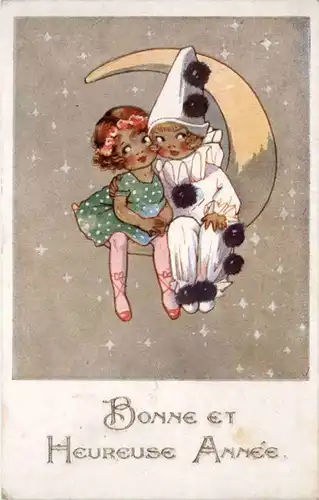 Neujahr - Kinder Mond -217428