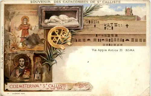 Roma - Catacombes - Litho -213820