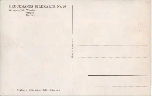 G. Segantini - Werden -83522