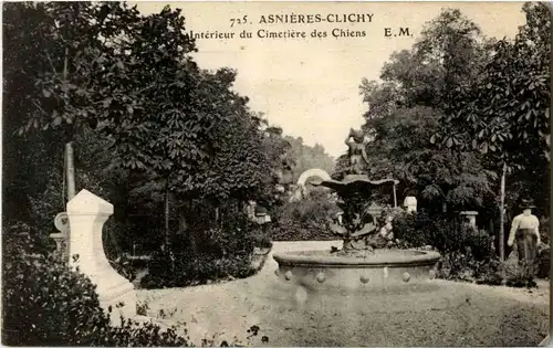 Asnieres Clichy - Interieur du Cimetiere des Chiens -16168