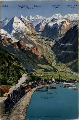 Flüelen - Eisenbahn -217372