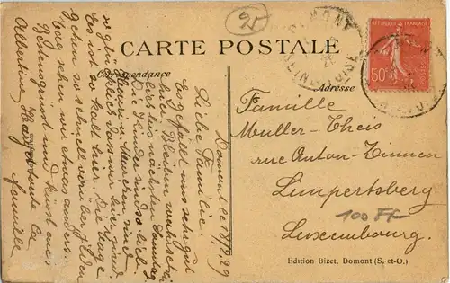 Domont - La rue de l Eglise -16834