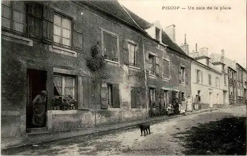 Piscop - Un coin de la place -16990