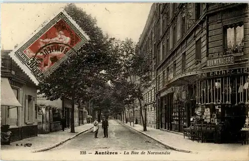 Asnieres - La rue de Normandie -16048
